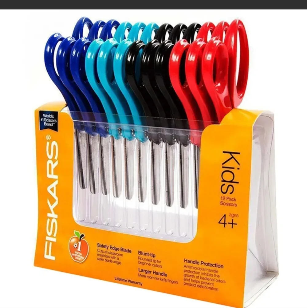 Fiskars Blunt-tip Kids Scissors Classpack, 5
